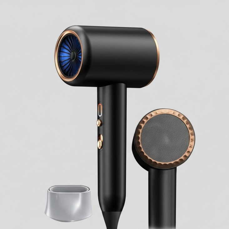 Professional Ion Technology Fast Drying Hair Dryer Ionic Frizz Reducing LED 2400w - Image 4