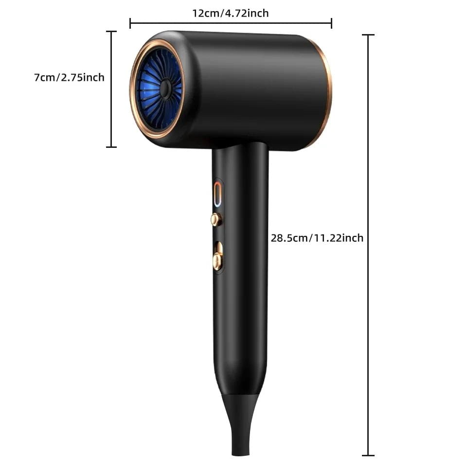 Professional Ion Technology Fast Drying Hair Dryer Ionic Frizz Reducing LED 2400w - Image 7