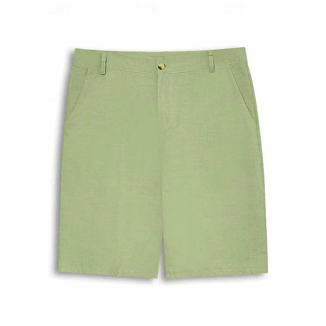 Men’s Linen-Style Summer Shorts for Casual Wear – Lightweight Holiday Shorts for Travel and Everyday Outfits