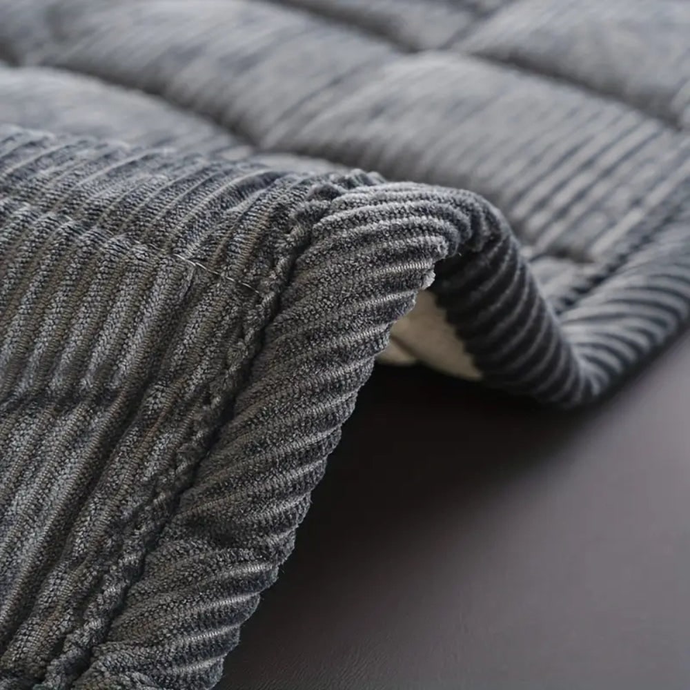Quilted Corduroy Sofa Couch Cover with Padded Seat Protection - Image 6
