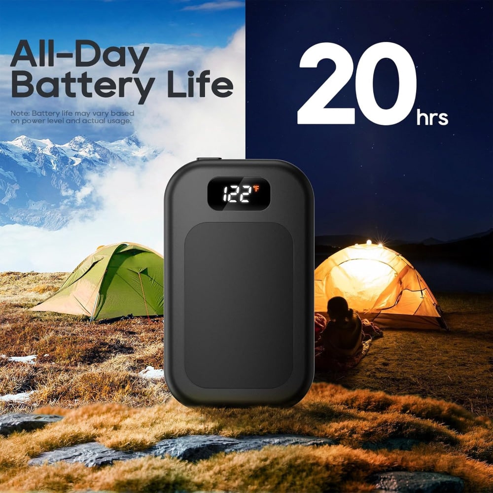 Rechargeable Hand Warmers and Electric Heater Pocket Dual Pack with LED Display - Image 7