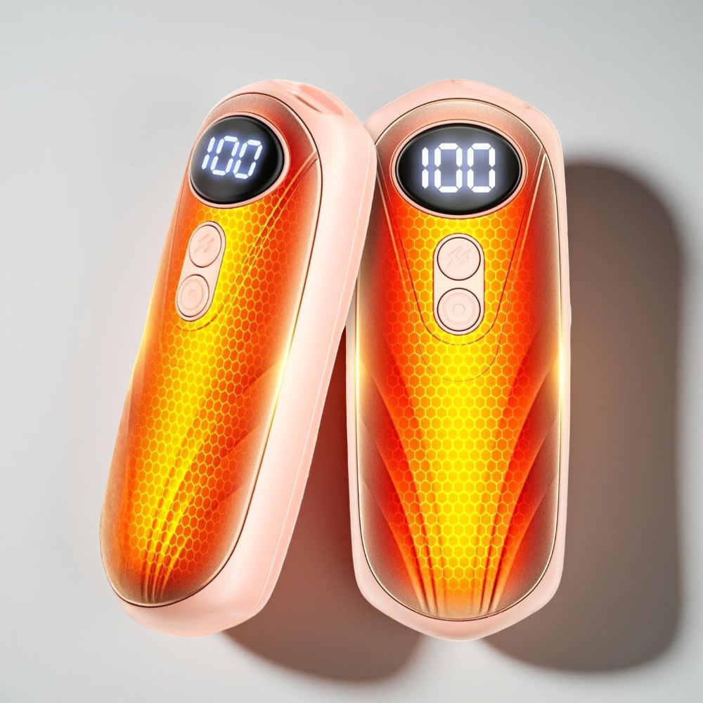 Rechargeable Hand Warmers with LED Display Portable Pocket Electric Heater Set with 5 Heat Levels - Image 21