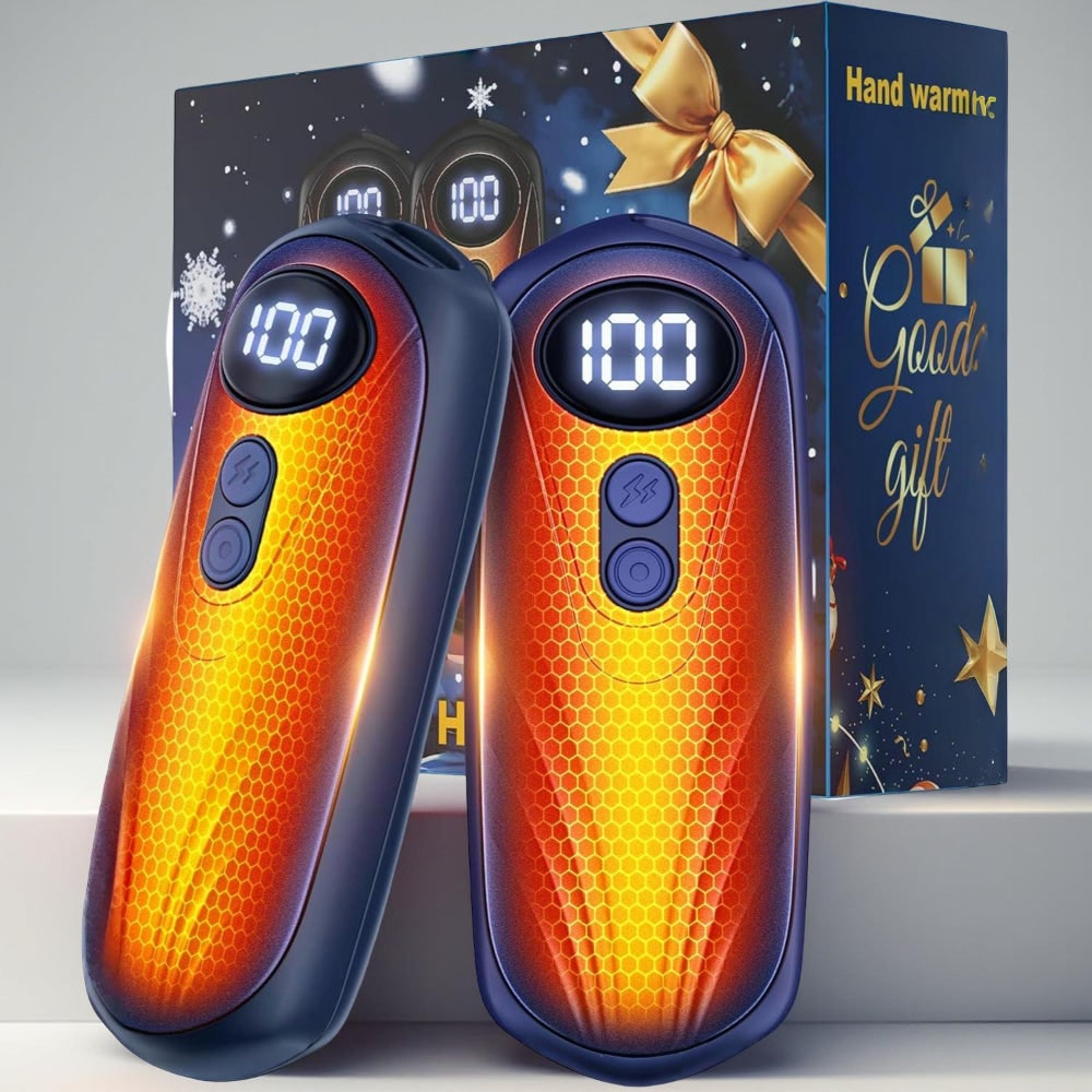 Rechargeable Hand Warmers with LED Display Portable Pocket Electric Heater Set with 5 Heat Levels - Image 26