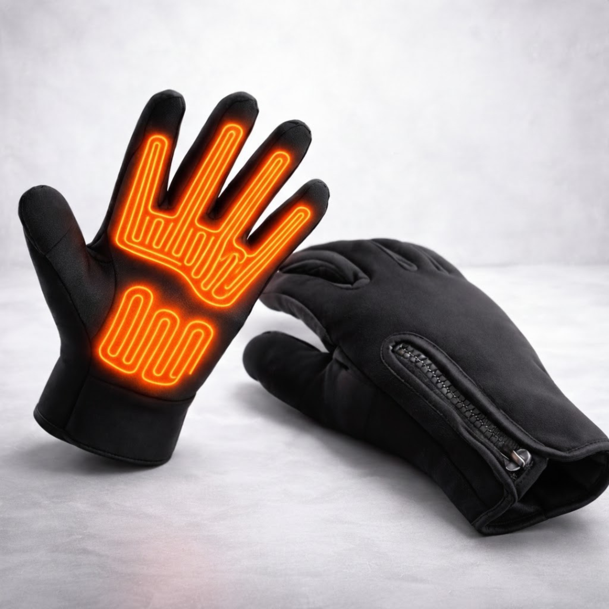 Rechargeable Heated Gloves for Skiing and Winter with Waterproof Touchscreen Thermal Grip - Image 1