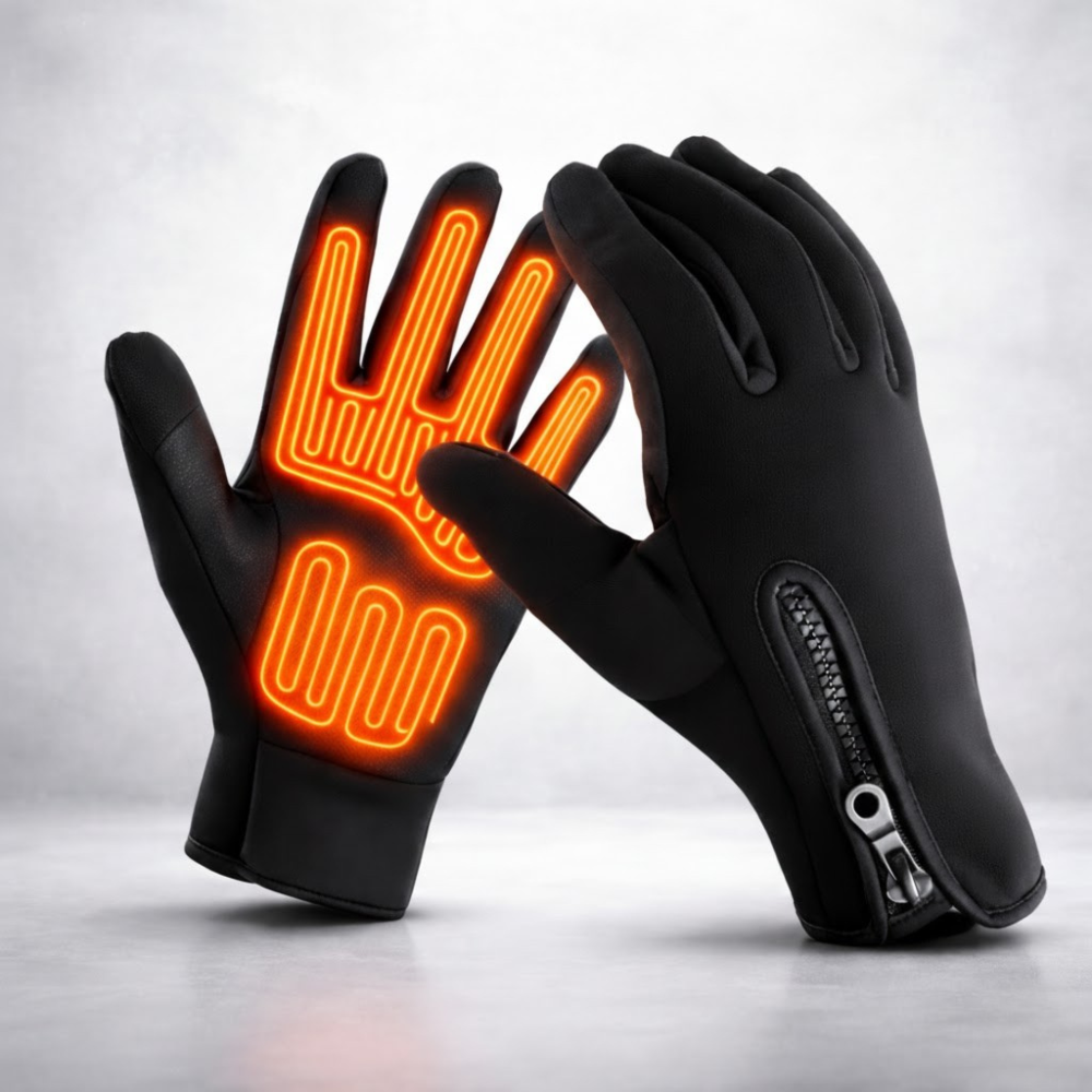 Rechargeable Heated Gloves for Skiing and Winter with Waterproof Touchscreen Thermal Grip - Image 2