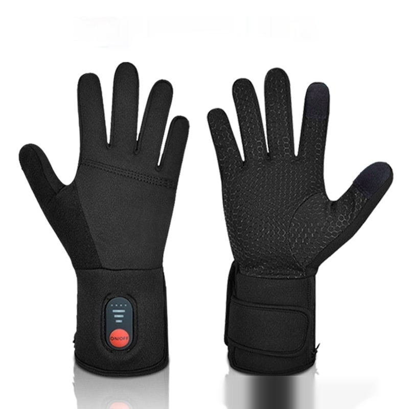 Rechargeable Heated Gloves with Touchscreen Fingertips for Winter Biking and Cold Weather Work - Image 2
