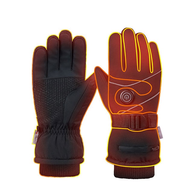 Rechargeable Heated Gloves with Waterproof Battery Power 3 Heat Levels and Touchscreen Fingertips - Image 1