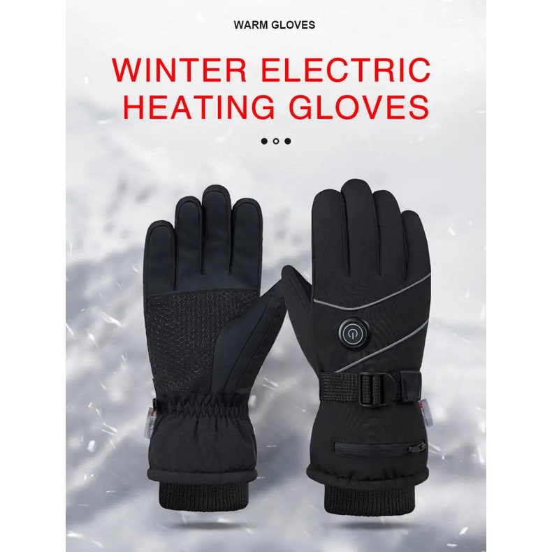 Rechargeable Heated Gloves with Waterproof Battery Power 3 Heat Levels and Touchscreen Fingertips - Image 10