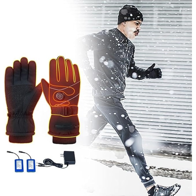 Rechargeable Heated Gloves with Waterproof Battery Power 3 Heat Levels and Touchscreen Fingertips - Image 2