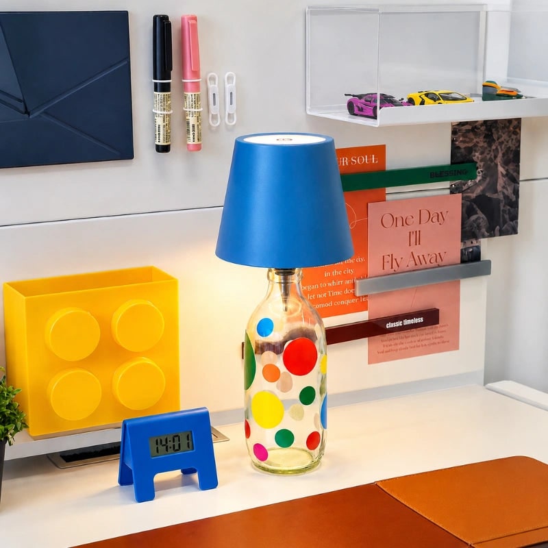Rechargeable LED Bottle Lamp Warm White Cordless Portable Wireless Mini Usb - Image 14