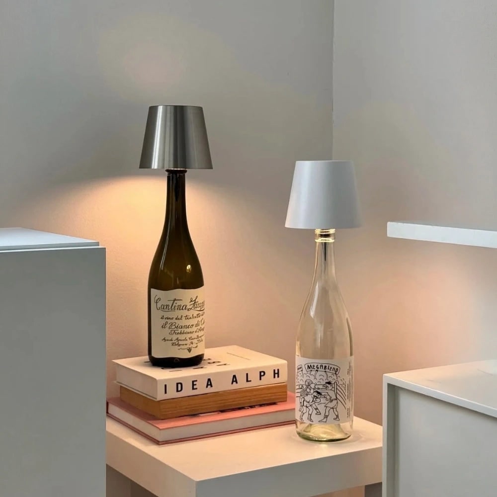Rechargeable LED Bottle Lamp Warm White Cordless Portable Wireless Mini Usb - Image 18
