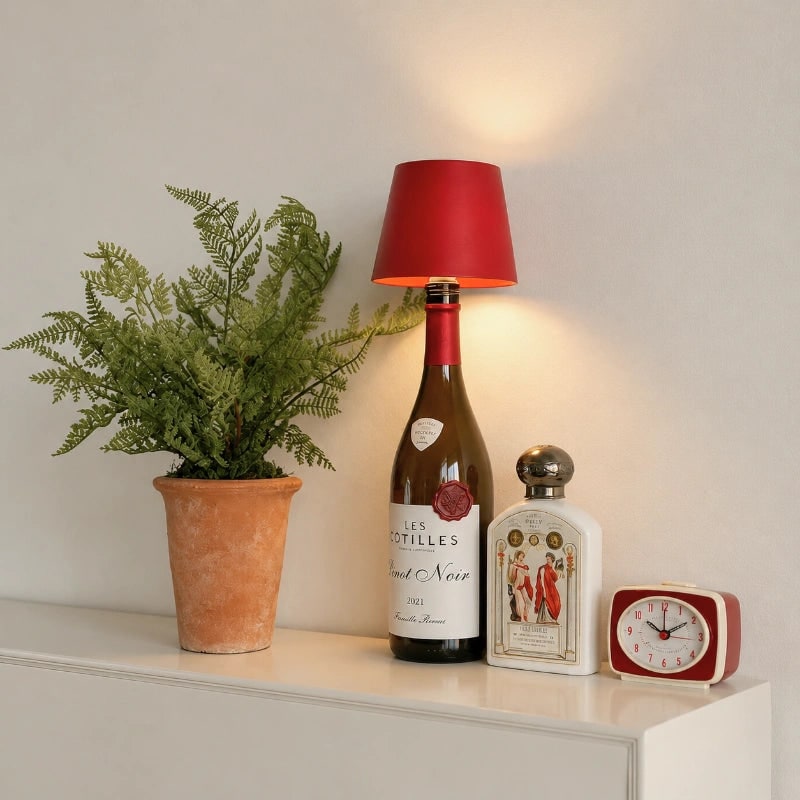 Rechargeable LED Bottle Lamp Warm White Cordless Portable Wireless Mini Usb - Image 6