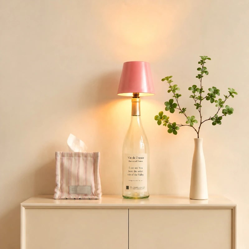 Rechargeable LED Bottle Lamp Warm White Cordless Portable Wireless Mini Usb - Image 8