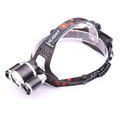 Rechargeable LED Headlamp with Red Light and Adjustable Elastic Strap for Work Hard Hat - Image 1