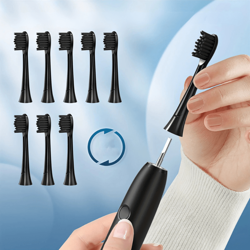 Rechargeable Ultrasonic Electric Toothbrush Portable USB LED Replacement Heads Travel Case - Image 3