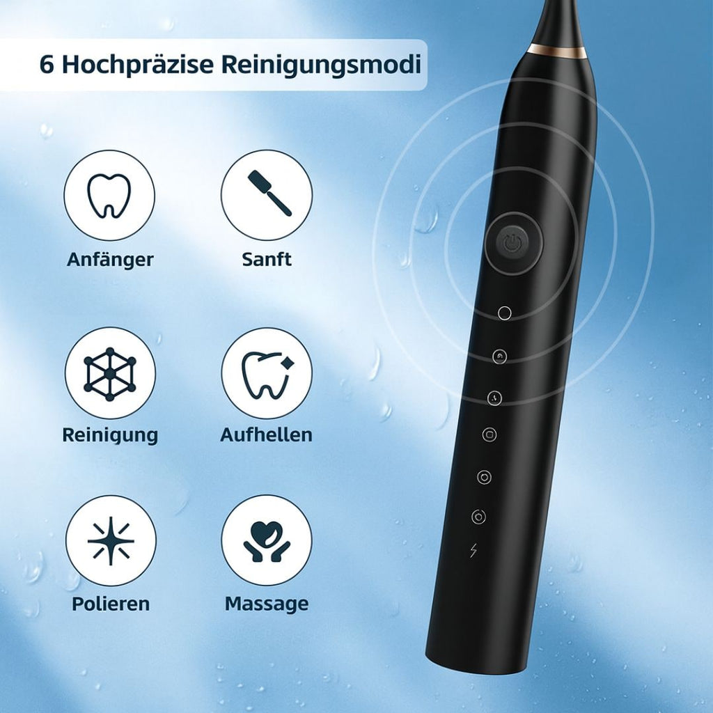 Rechargeable Ultrasonic Electric Toothbrush Sonic Wireless LED Dock Vibrating - Image 3