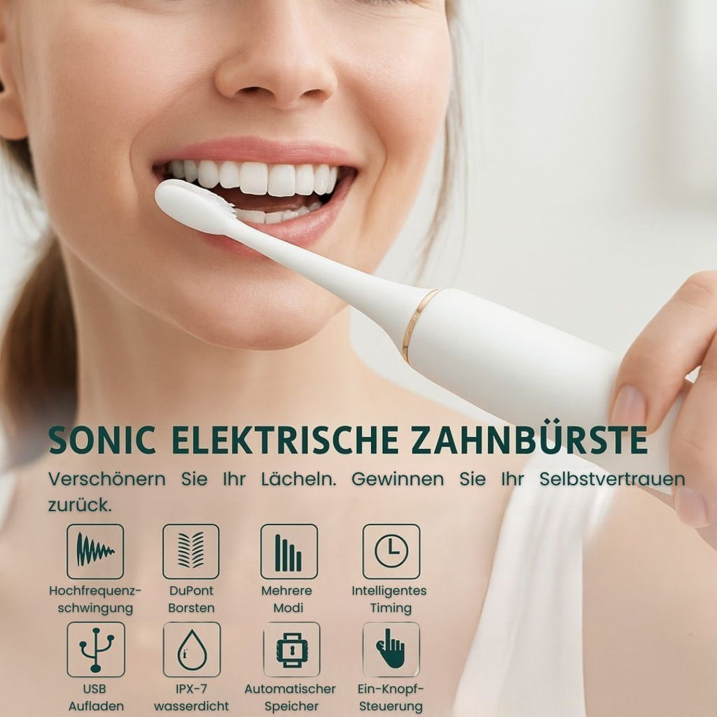 Rechargeable Ultrasonic Electric Toothbrush Sonic Wireless LED Dock Vibrating - Image 4