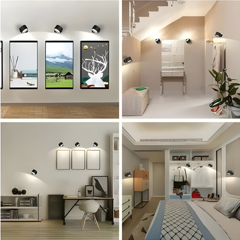 Rechargeable Wall Sconce and Modern Lamp with 360° Rotating Magnetic Head and Remote Control - Image 14