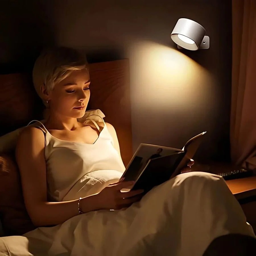 Rechargeable Wall Sconce and Modern Lamp with 360° Rotating Magnetic Head and Remote Control - Image 18