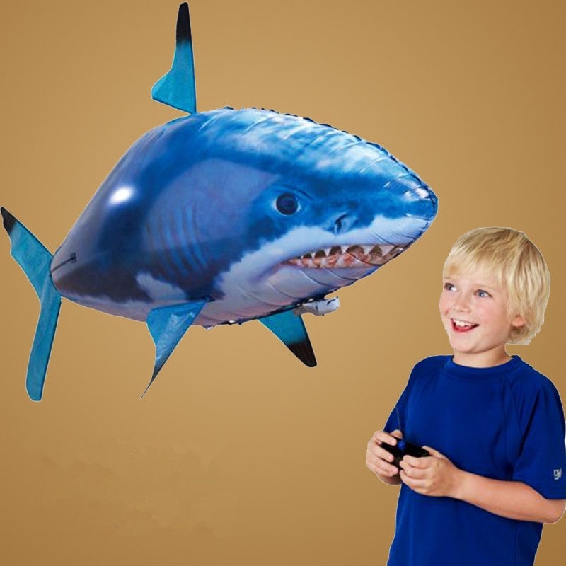 Remote Control Flying Shark Toy with Inflatable Design and Movable Tail Fin - Image 2