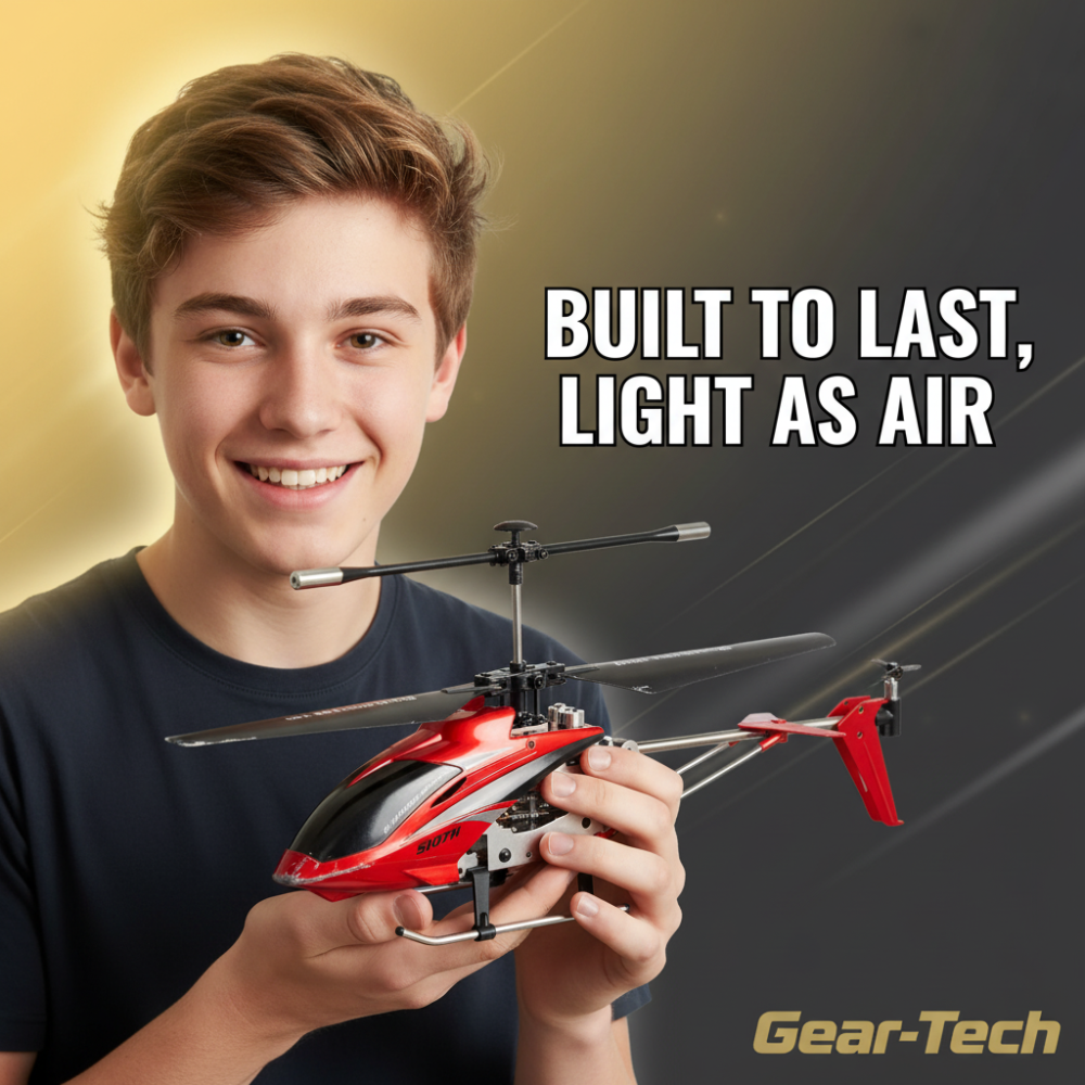 Remote Control Helicopter with Dual Rotors Metal Frame and Crash-Resistant Design for Indoor Flight - Image 15
