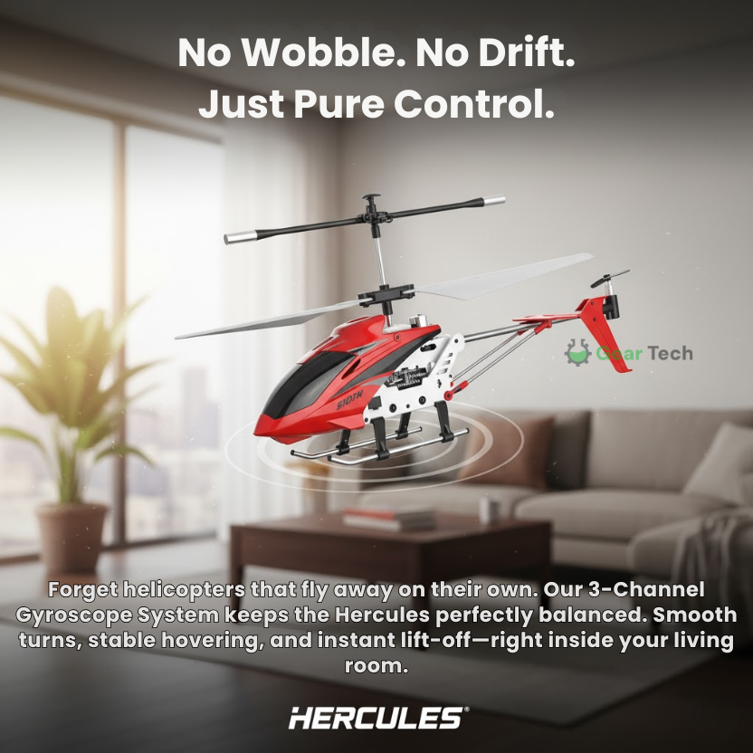 Remote Control Helicopter with Dual Rotors Metal Frame and Crash-Resistant Design for Indoor Flight - Image 3