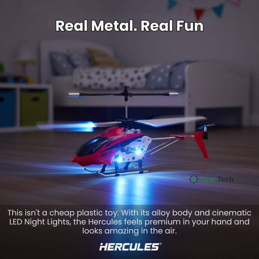 Remote Control Helicopter with Dual Rotors Metal Frame and Crash-Resistant Design for Indoor Flight - Image 6