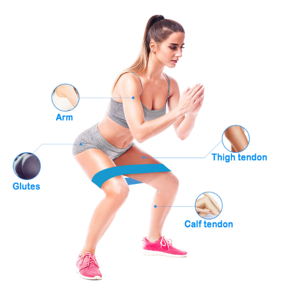 Resistance Bands Exercise Workout Strength Training Loop with Carrying Pouch for Yoga Fitness - Image 12