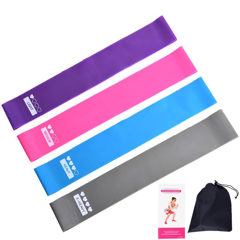 Resistance Bands Exercise Workout Strength Training Loop with Carrying Pouch for Yoga Fitness - Image 3