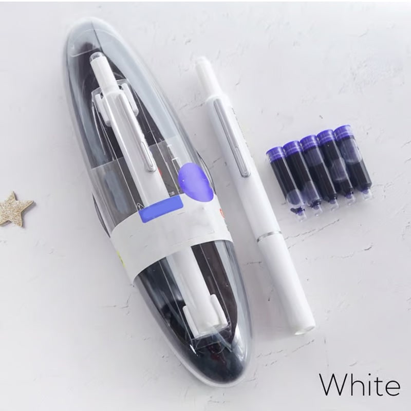 Retractable Fountain Pen with Fine Nib and Smooth Ink Flow - Image 12