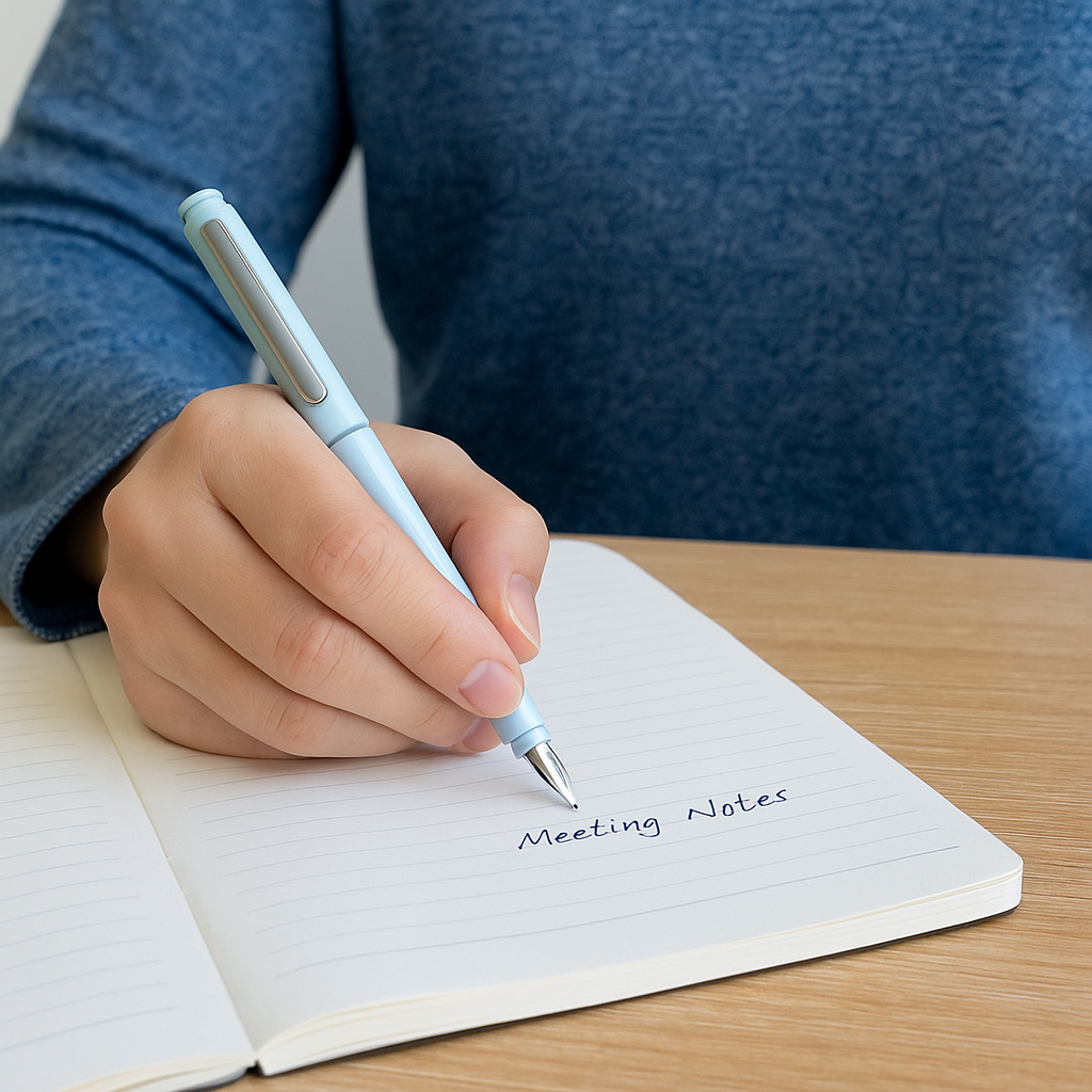 Retractable Fountain Pen with Fine Nib and Smooth Ink Flow - Image 2