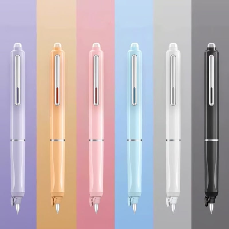 Retractable Fountain Pen with Fine Nib and Smooth Ink Flow - Image 3