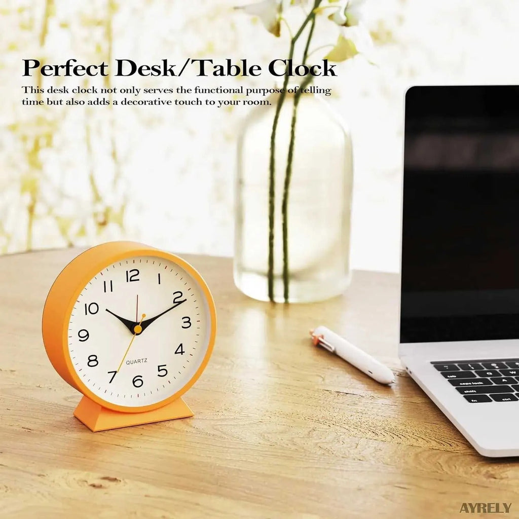 Retro Analog Alarm Clock with Silent Quartz Movement and Backlight - Image 14