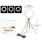 Ring Light for Photography and Video – Adjustable LED Lighting for Content Creation, Selfies and Online Meetings