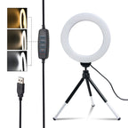 Ring Light for Photography and Video – Adjustable LED Lighting for Content Creation, Selfies and Online Meetings