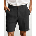 Men’s Linen-Style Summer Shorts for Casual Wear – Lightweight Holiday Shorts for Travel and Everyday Outfits