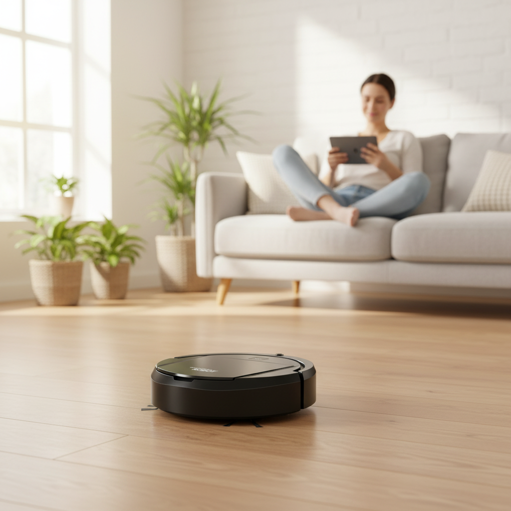 Robot Vacuum and Mop with Dual Side Brushes for Smart Autonomous Hard Floor Cleaning - Image 2