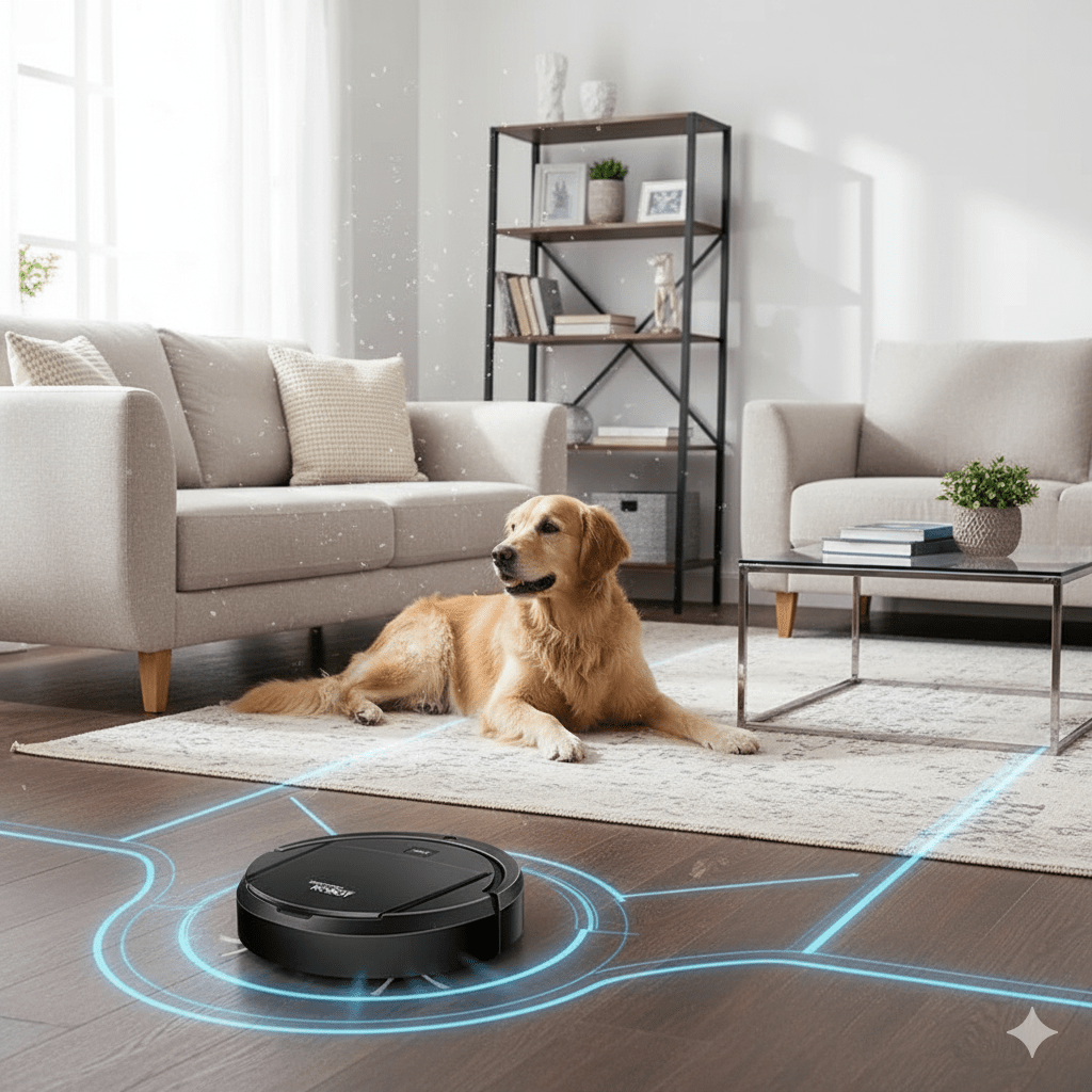 Robot Vacuum Cleaner Automatic Smart Floor Cleaning with Hepa Filtration and One-Button Control - Image 4
