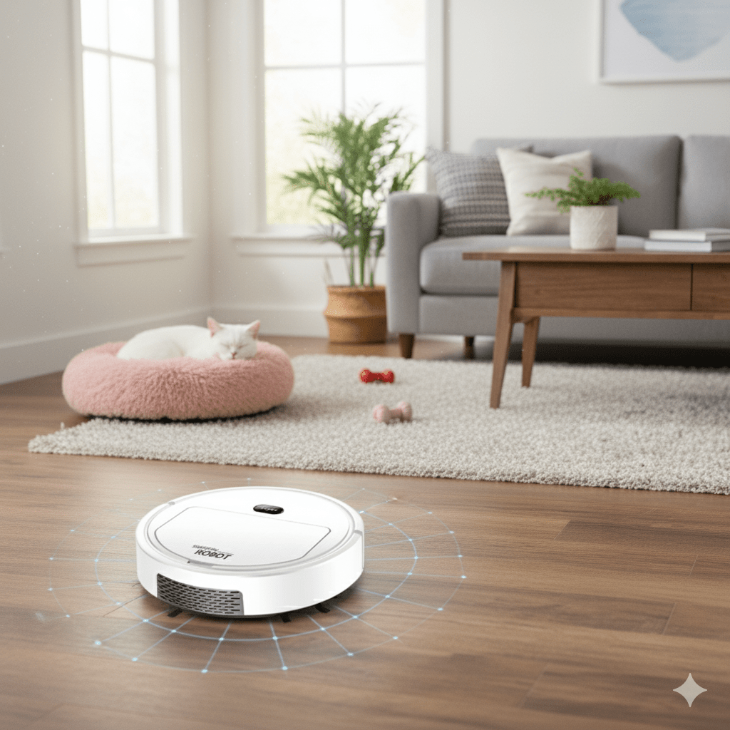 Robot Vacuum Cleaner Automatic Smart Floor Cleaning with Hepa Filtration and One-Button Control - Image 5