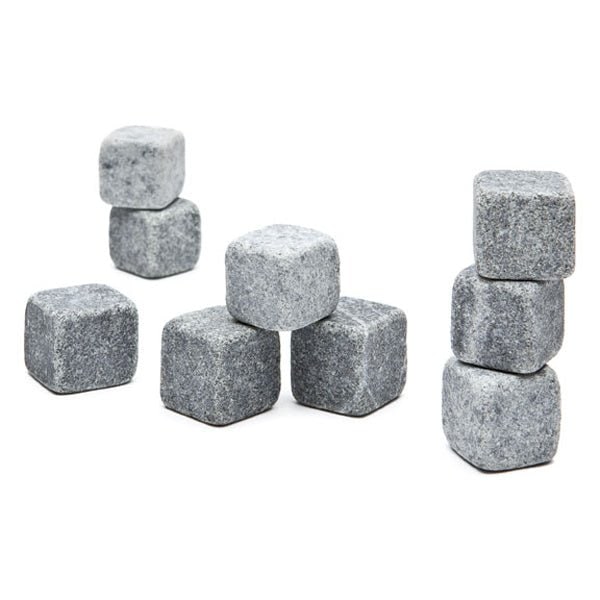 Rocks Whiskey Stones Soapstone Reusable Ice Cubes with Rounded Corners Gift Set - Image 4