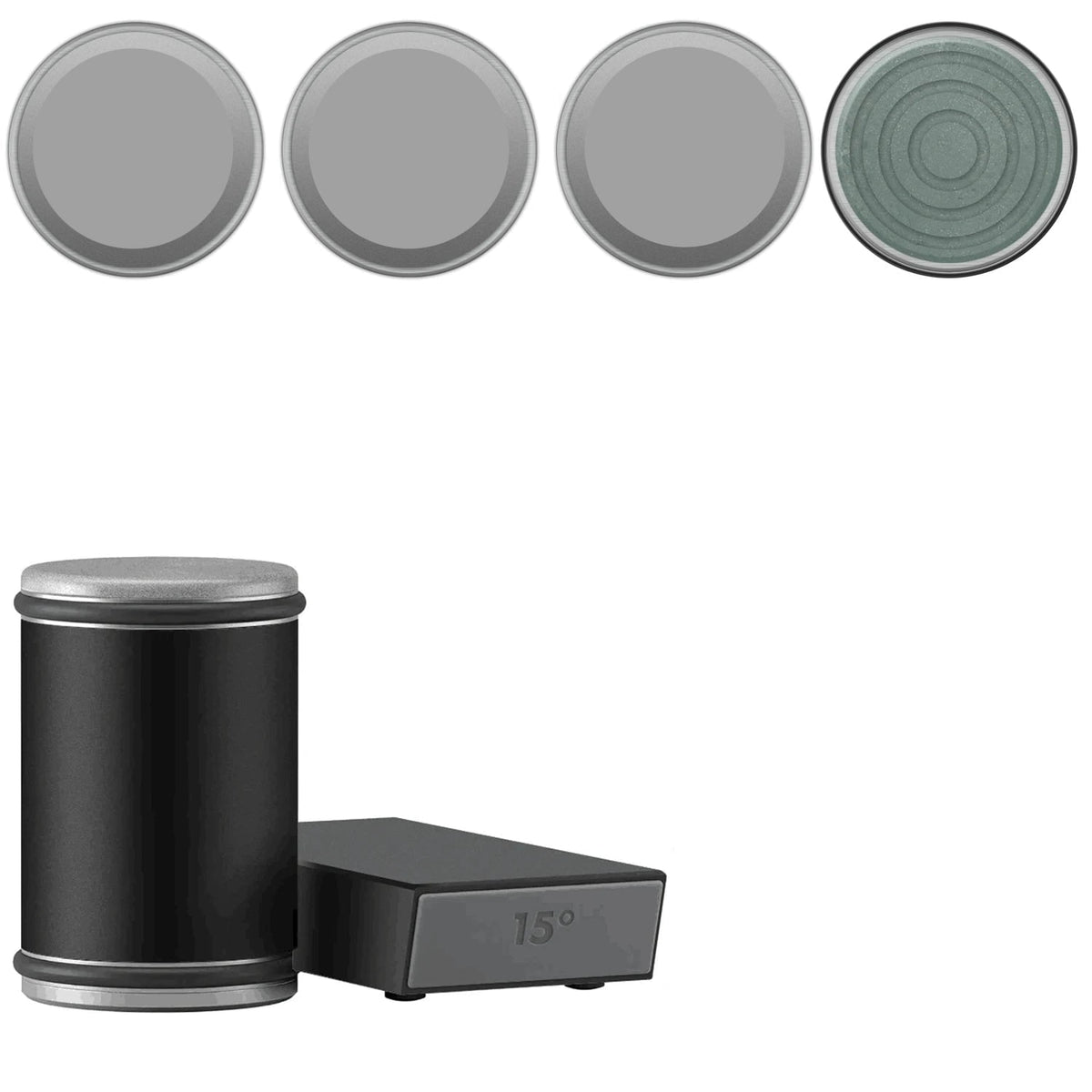 Rolling Knife Sharpener with Manual Diamond-Coated Dual-Angle Magnetic Guide - Image 21