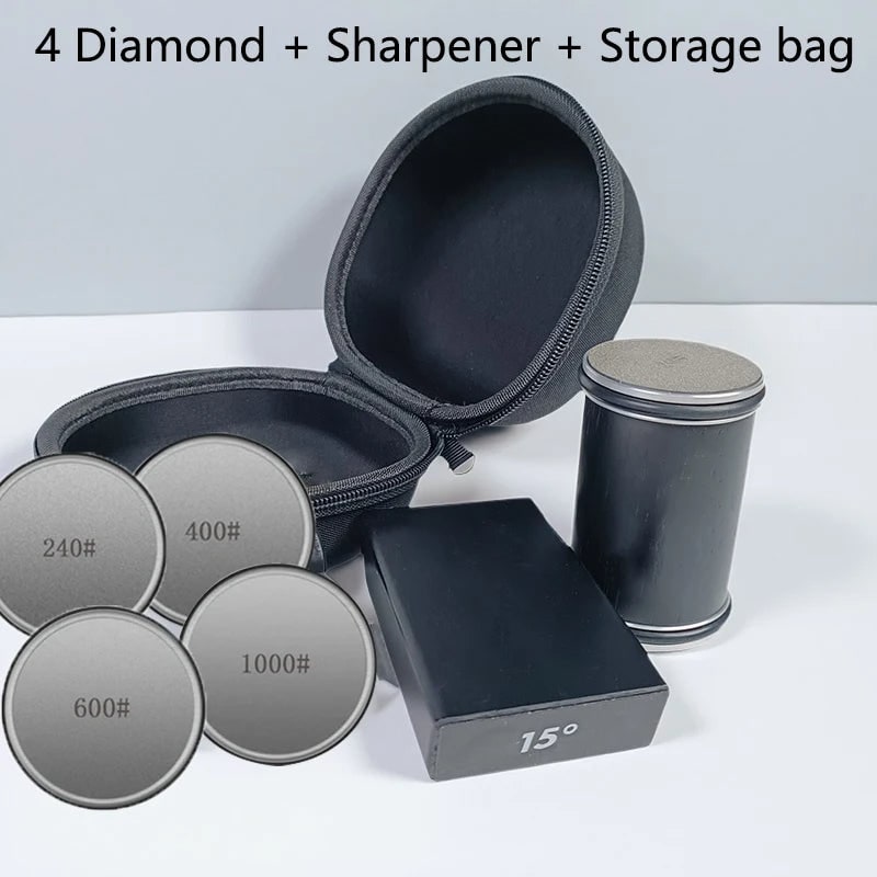 Rolling Knife Sharpener with Manual Diamond-Coated Dual-Angle Magnetic Guide - Image 53