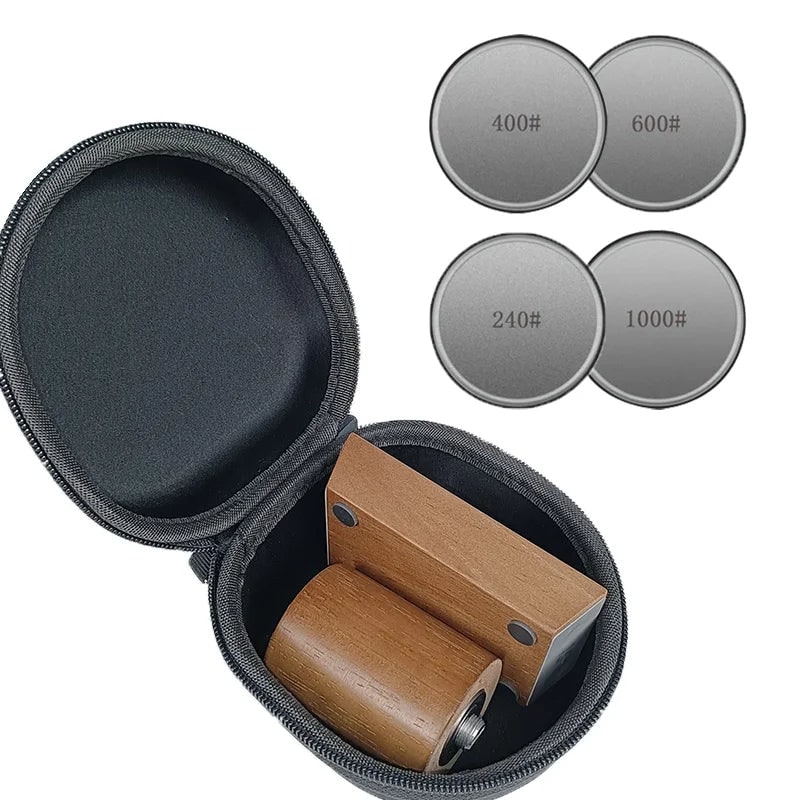 Rolling Knife Sharpener with Manual Diamond-Coated Dual-Angle Magnetic Guide - Image 54