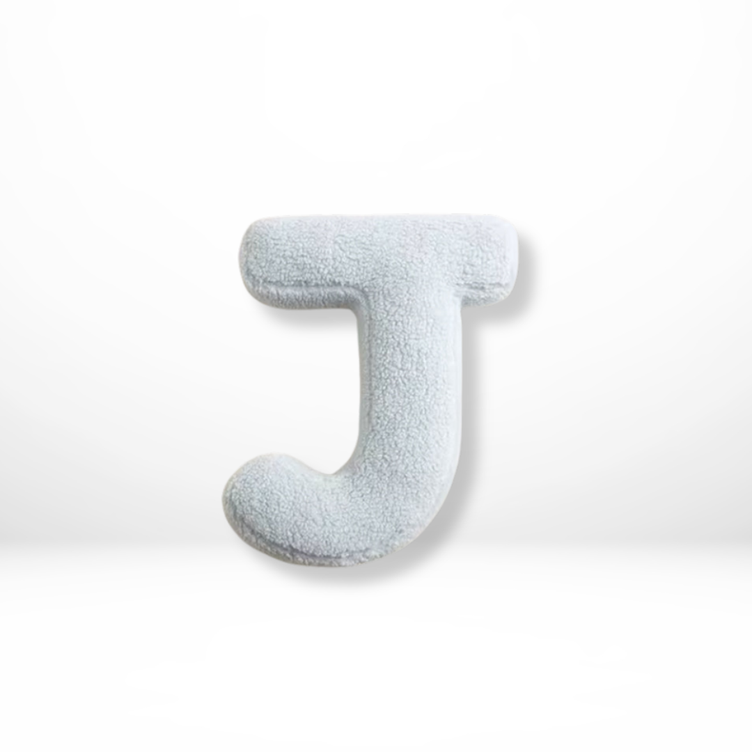 Rounded Edge Letter Pillow Alphabet Shaped Sherpa Plush Throw Decor For Bedroom - Image 11