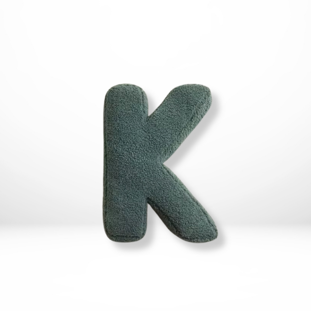 Rounded Edge Letter Pillow Alphabet Shaped Sherpa Plush Throw Decor For Bedroom - Image 12