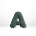 Rounded Edge Letter Pillow Alphabet Shaped Sherpa Plush Throw Decor For Bedroom - Image 2