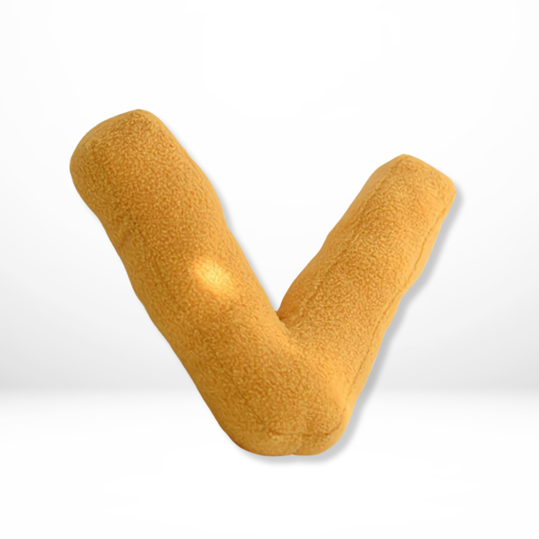 Rounded Edge Letter Pillow Alphabet Shaped Sherpa Plush Throw Decor For Bedroom - Image 23