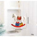 Rustic Resin Christmas Ornament with Hand-Painted Details and Jute String - Image 7