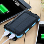Water-Resistant Solar Power Bank – Portable Charging with Dual USB Output