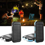 Water-Resistant Solar Power Bank – Portable Charging with Dual USB Output
